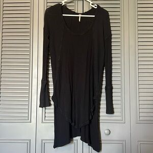 Free People : Black Waffle Tunic - Small